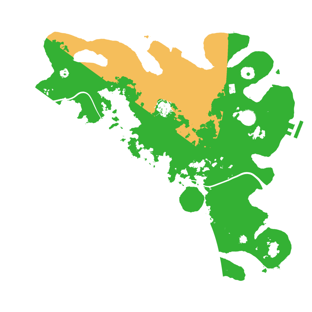 Biome Rust Map: Procedural Map, Size: 3500, Seed: 479039