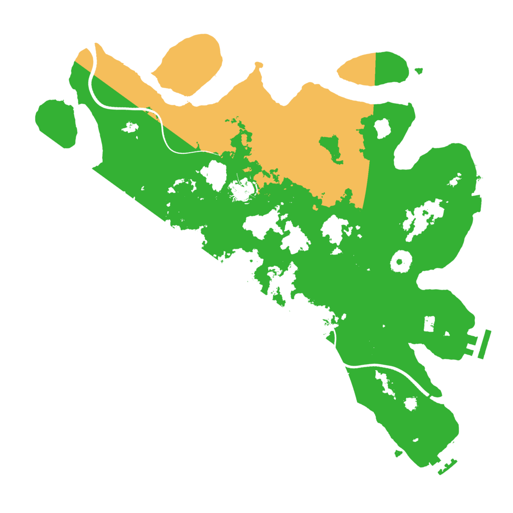 Biome Rust Map: Procedural Map, Size: 3500, Seed: 1144286
