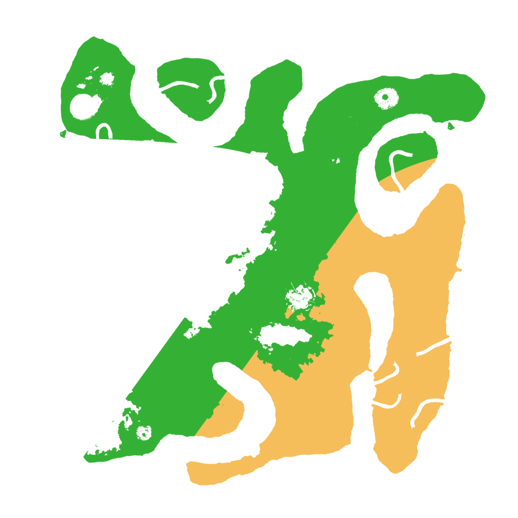 Biome Rust Map: Procedural Map, Size: 3500, Seed: 895104