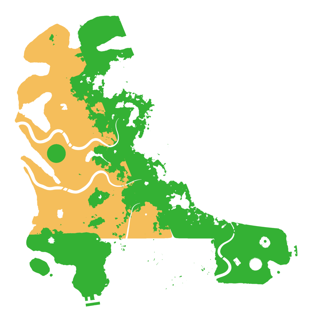 Biome Rust Map: Procedural Map, Size: 4500, Seed: 3368491