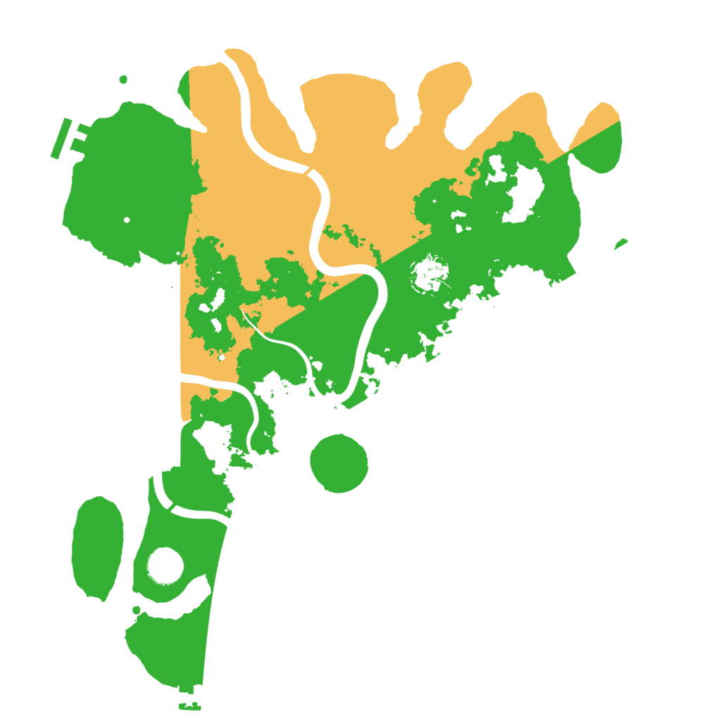Biome Rust Map: Procedural Map, Size: 3500, Seed: 2610715