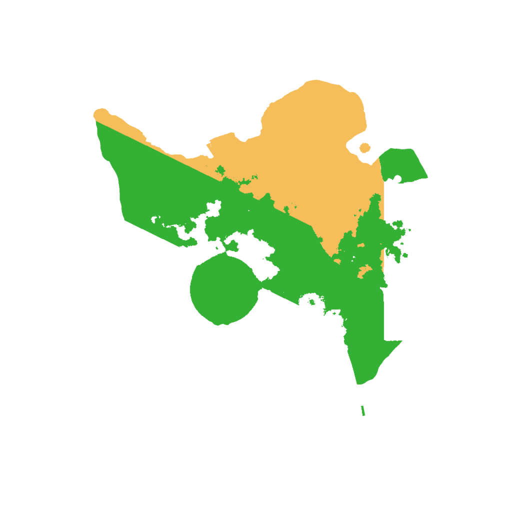 Biome Rust Map: Procedural Map, Size: 2000, Seed: 36320544