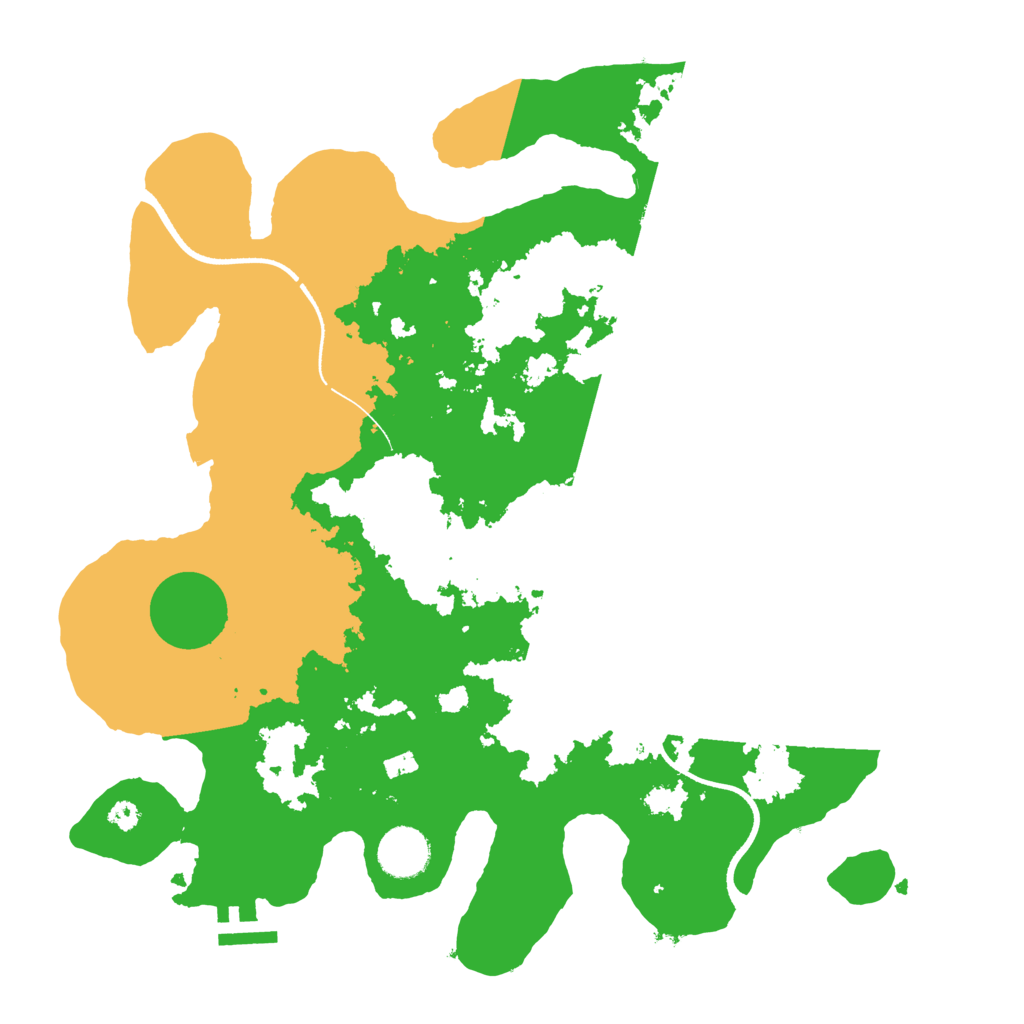 Biome Rust Map: Procedural Map, Size: 3500, Seed: 4289753