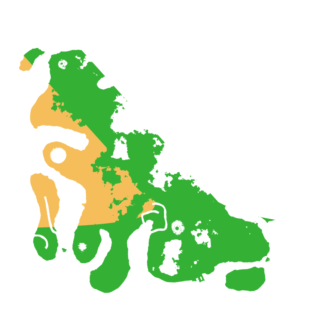 Biome Rust Map: Procedural Map, Size: 3500, Seed: 1384599