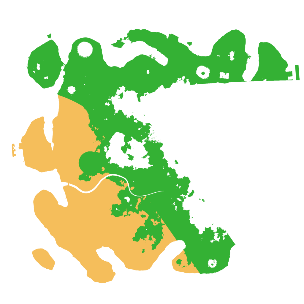 Biome Rust Map: Procedural Map, Size: 3500, Seed: 66792
