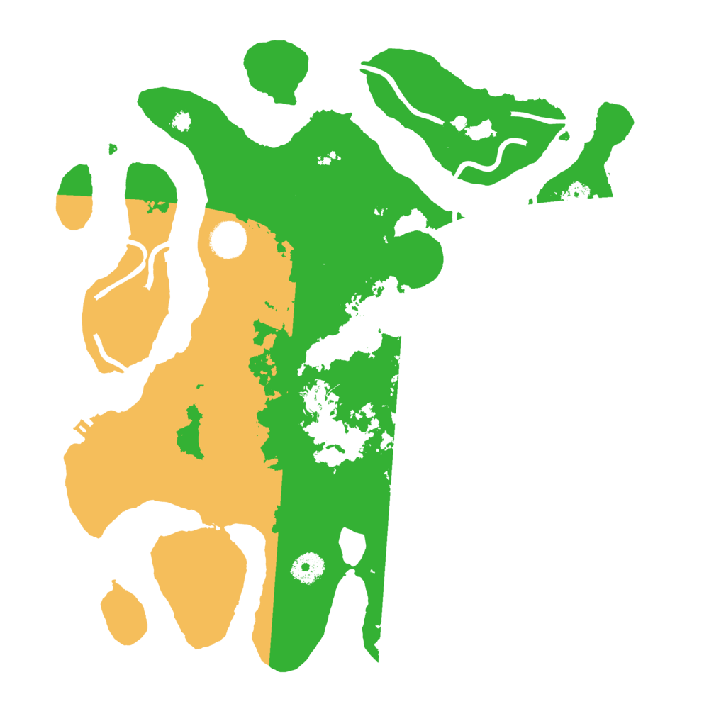 Biome Rust Map: Procedural Map, Size: 3500, Seed: 663292