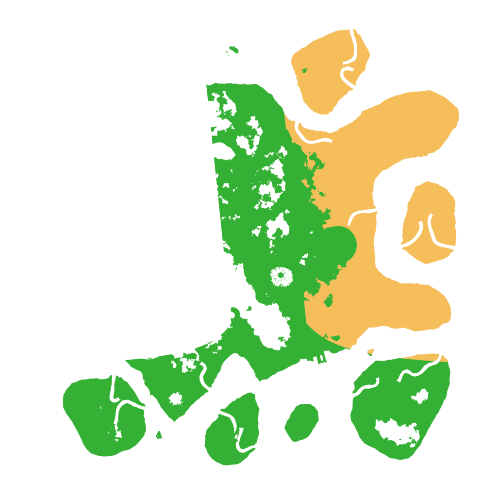 Biome Rust Map: Procedural Map, Size: 3500, Seed: 1230597