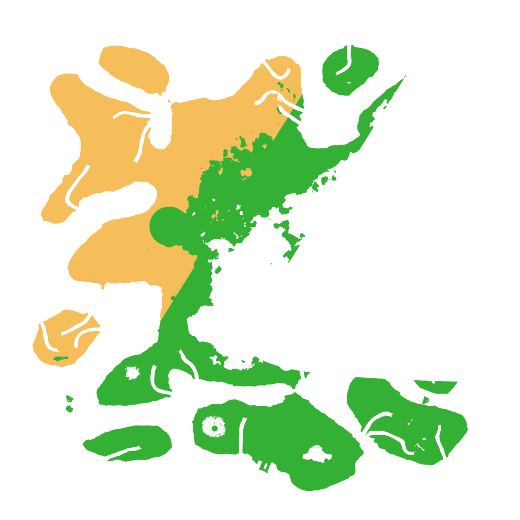 Biome Rust Map: Procedural Map, Size: 3500, Seed: 480176