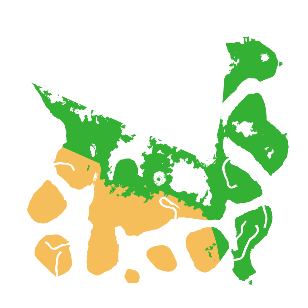 Biome Rust Map: Procedural Map, Size: 3500, Seed: 6080574