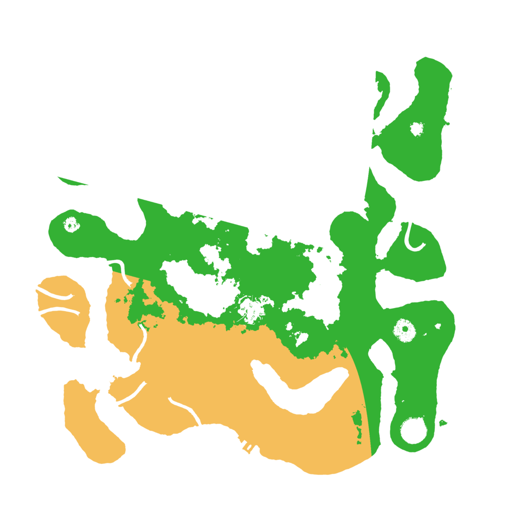 Biome Rust Map: Procedural Map, Size: 3500, Seed: 1042504