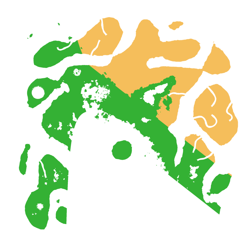 Biome Rust Map: Procedural Map, Size: 3500, Seed: 1515244