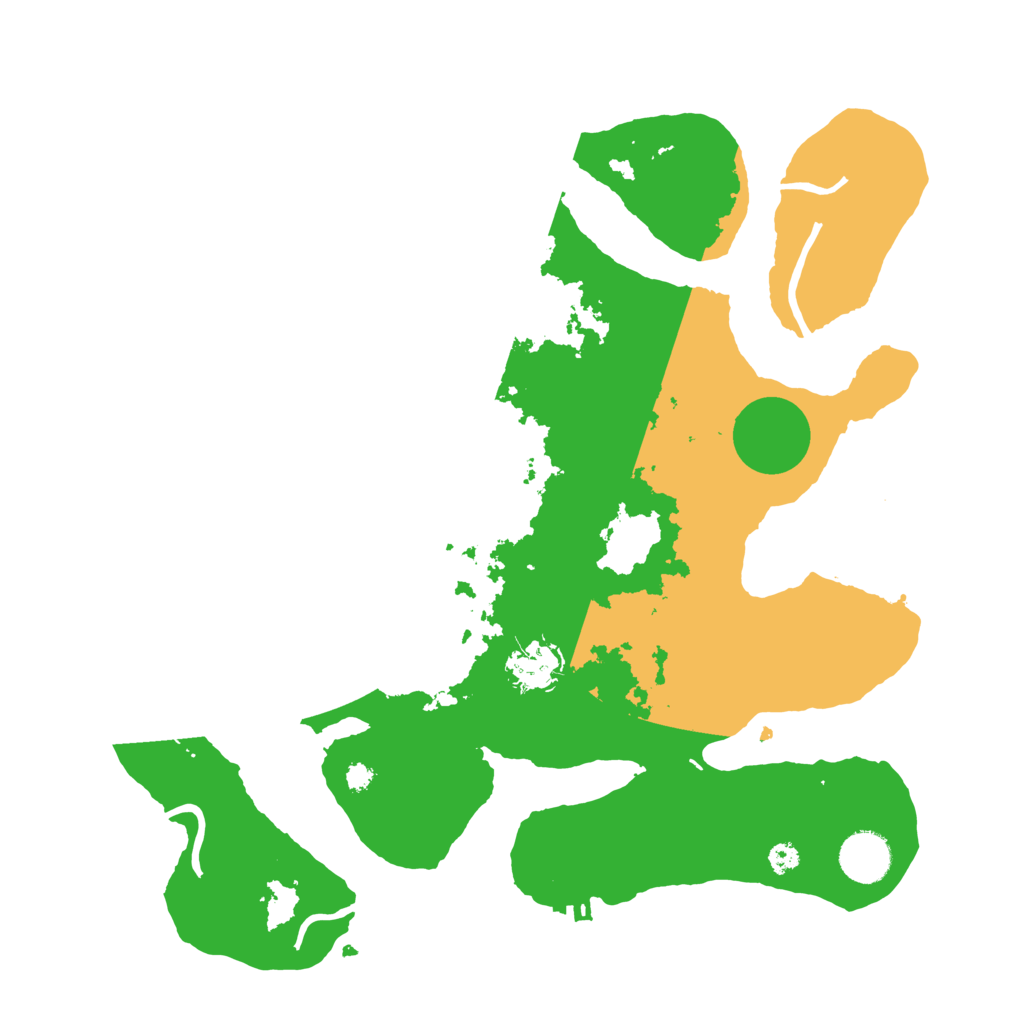 Biome Rust Map: Procedural Map, Size: 3500, Seed: 4062879