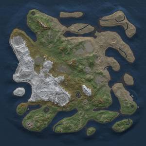 Thumbnail Rust Map: Procedural Map, Size: 3950, Seed: 829137519, 20 Monuments