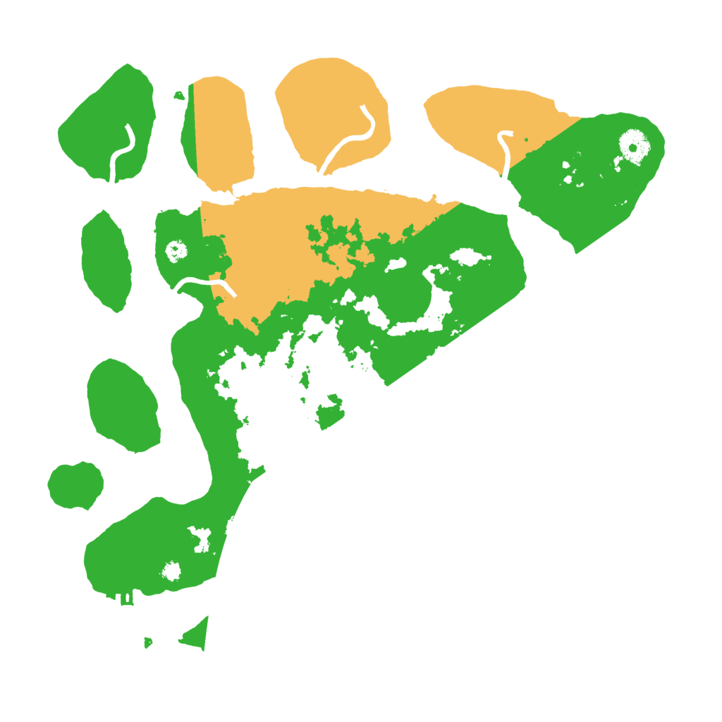 Biome Rust Map: Procedural Map, Size: 3500, Seed: 637916