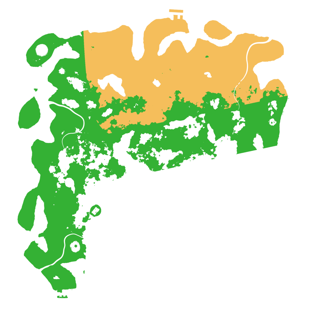 Biome Rust Map: Procedural Map, Size: 4500, Seed: 6547865