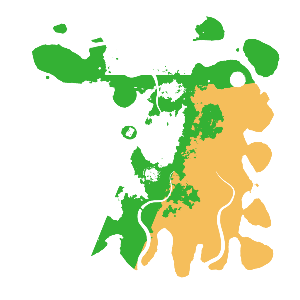 Biome Rust Map: Procedural Map, Size: 3500, Seed: 610567347