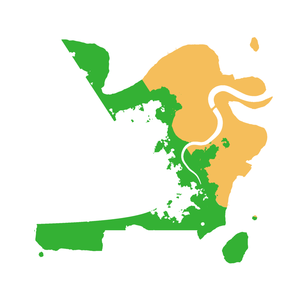Biome Rust Map: Procedural Map, Size: 2500, Seed: 5474
