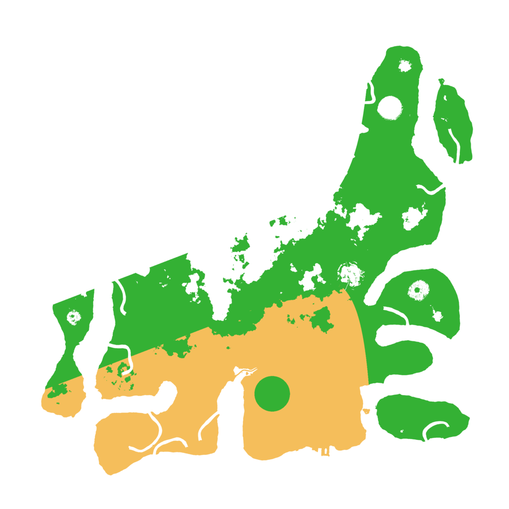 Biome Rust Map: Procedural Map, Size: 3800, Seed: 2714932