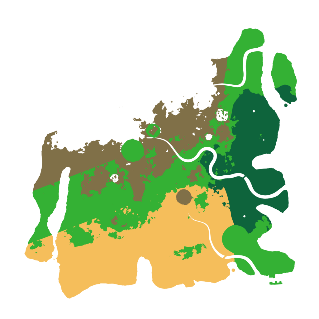 Biome Rust Map: Procedural Map, Size: 3800, Seed: 2714932