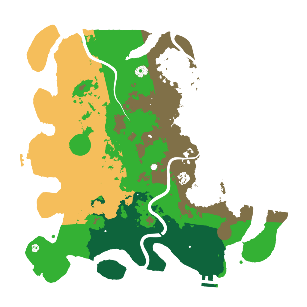 Biome Rust Map: Procedural Map, Size: 3800, Seed: 5627415