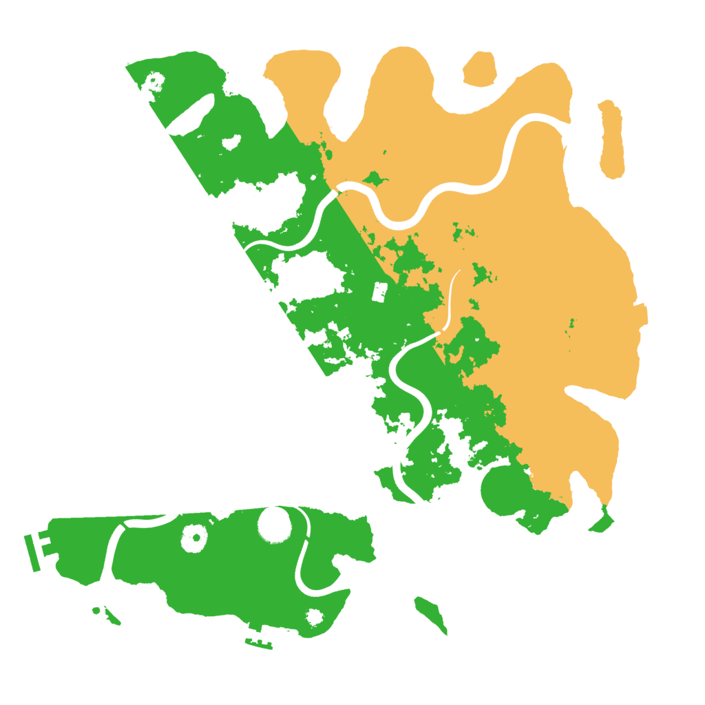 Biome Rust Map: Procedural Map, Size: 3800, Seed: 4021395