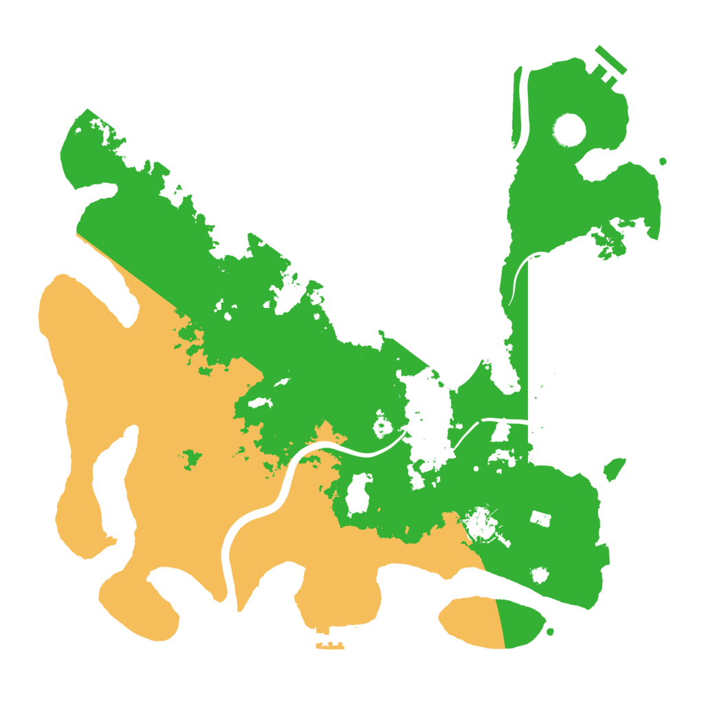 Biome Rust Map: Procedural Map, Size: 3800, Seed: 1628973