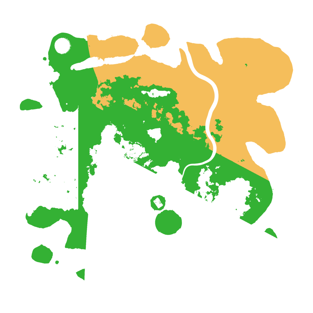 Biome Rust Map: Procedural Map, Size: 3500, Seed: 351292