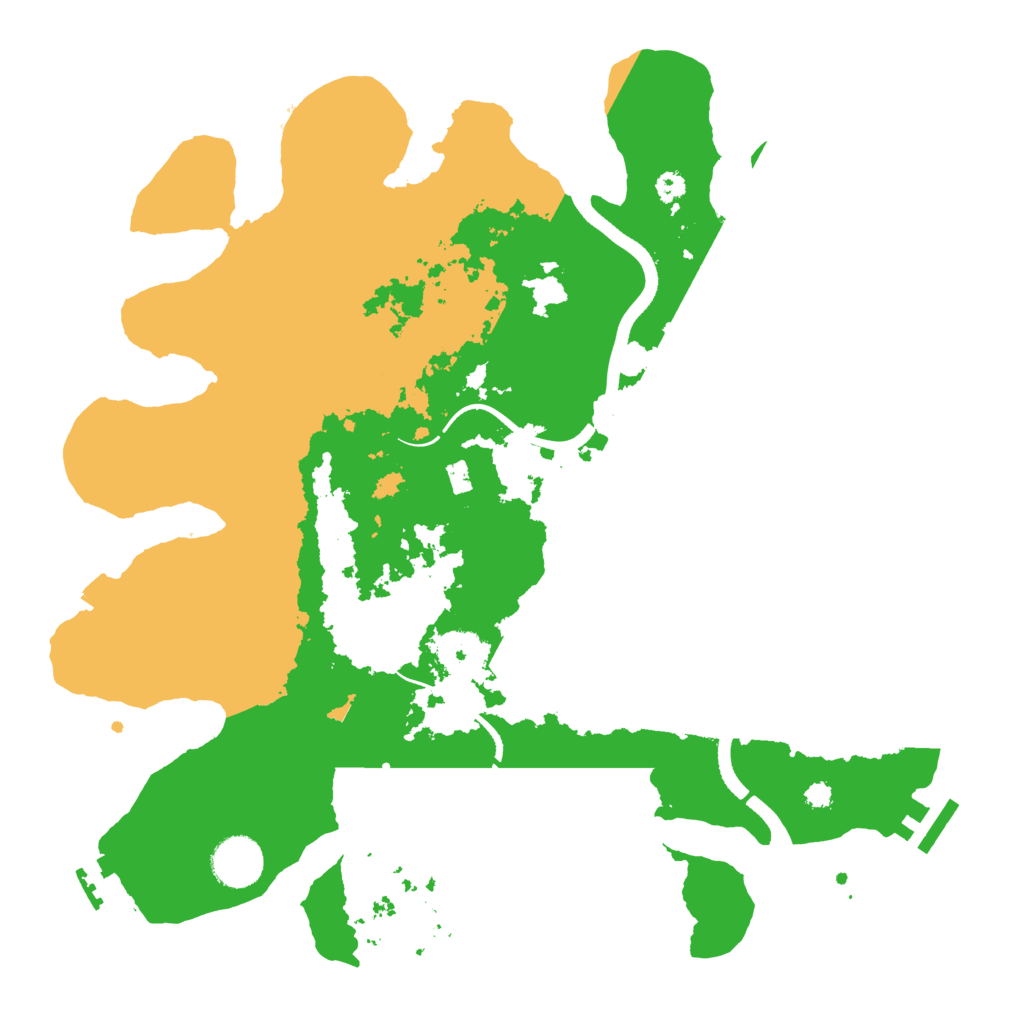 Biome Rust Map: Procedural Map, Size: 3500, Seed: 4477292