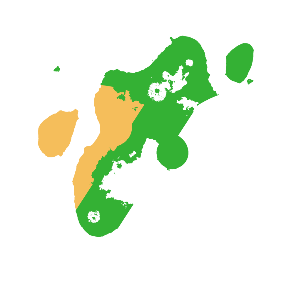Biome Rust Map: Procedural Map, Size: 2500, Seed: 616