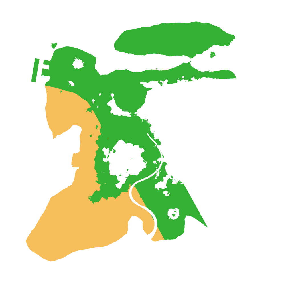 Biome Rust Map: Procedural Map, Size: 2500, Seed: 75712847