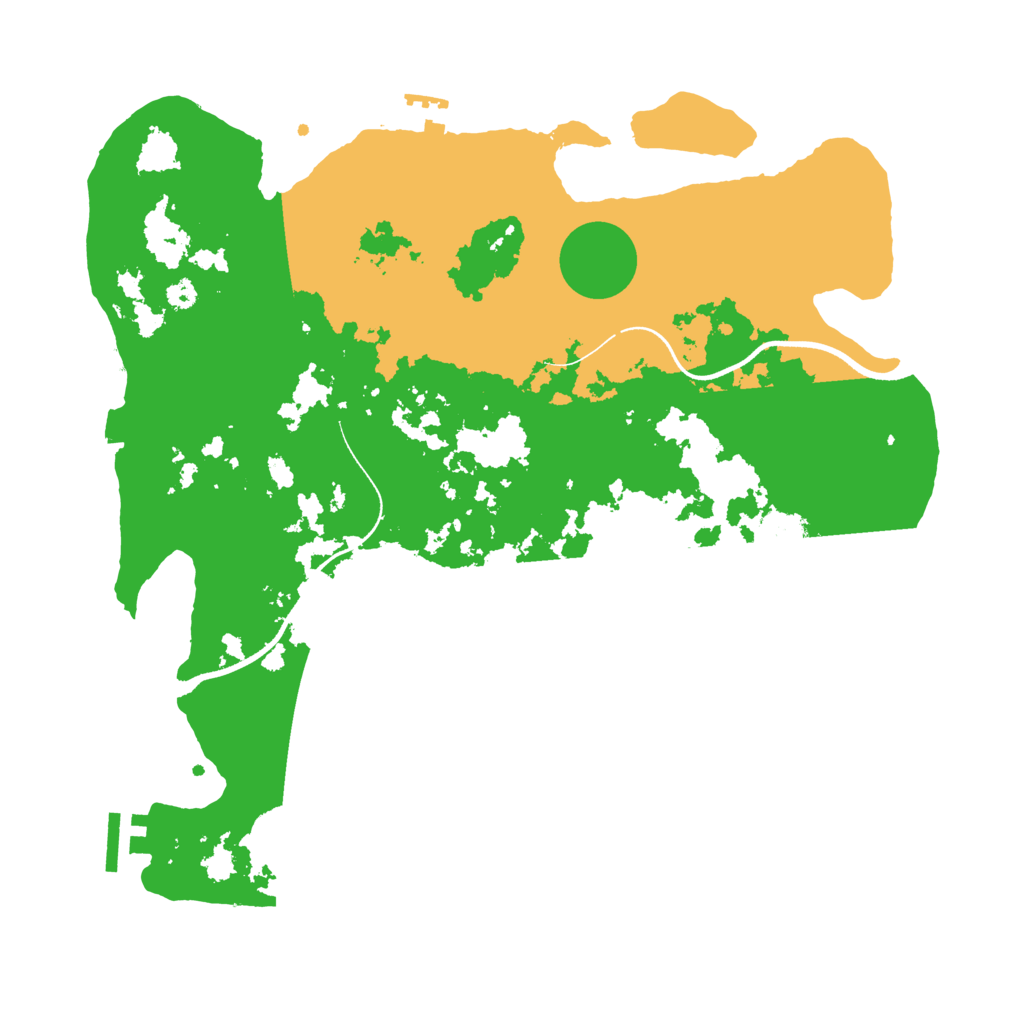 Biome Rust Map: Procedural Map, Size: 3500, Seed: 4331007