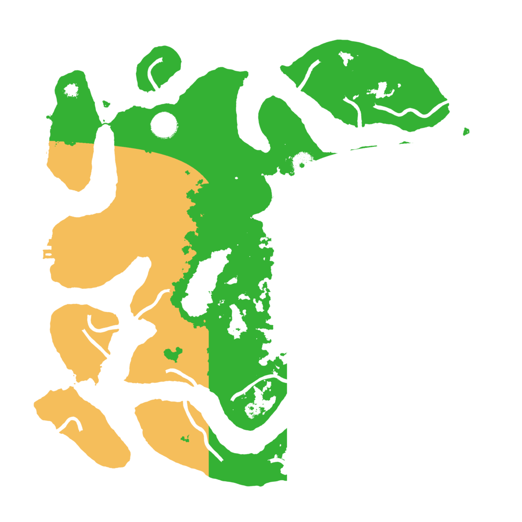 Biome Rust Map: Procedural Map, Size: 3500, Seed: 2779169