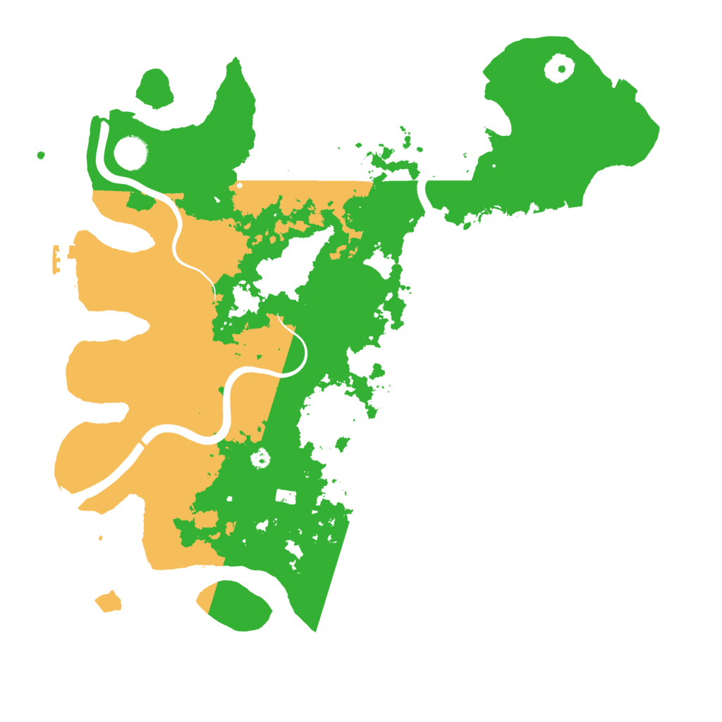 Biome Rust Map: Procedural Map, Size: 3800, Seed: 186051