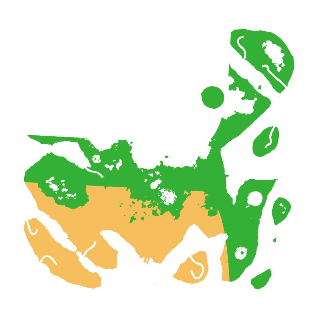 Biome Rust Map: Procedural Map, Size: 3800, Seed: 143464