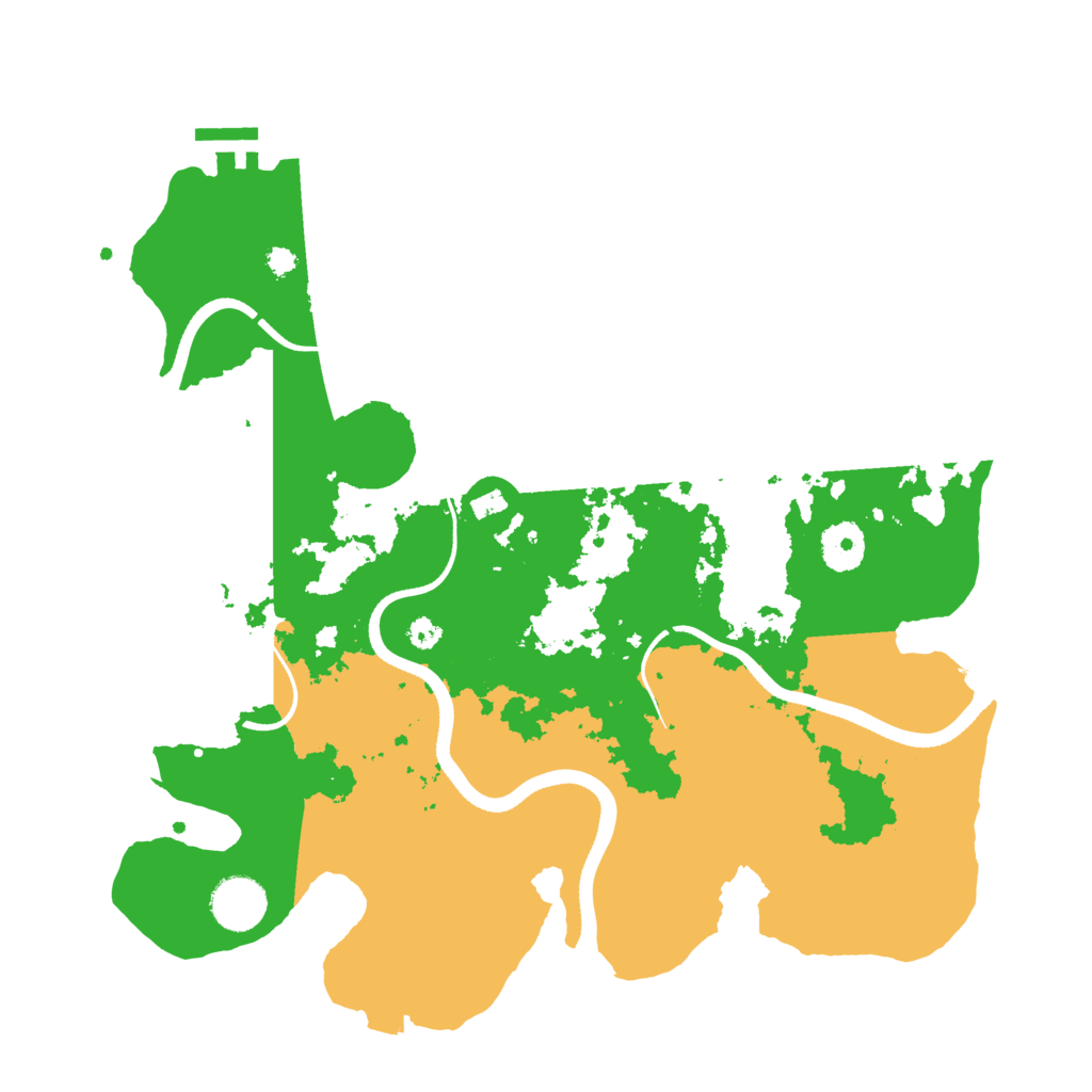 Biome Rust Map: Procedural Map, Size: 3500, Seed: 770188