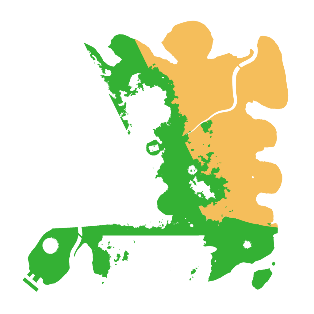 Biome Rust Map: Procedural Map, Size: 3500, Seed: 1407157
