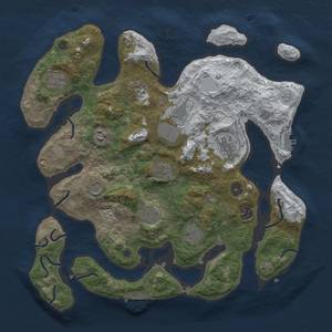 Thumbnail Rust Map: Procedural Map, Size: 3850, Seed: 1998342086, 20 Monuments