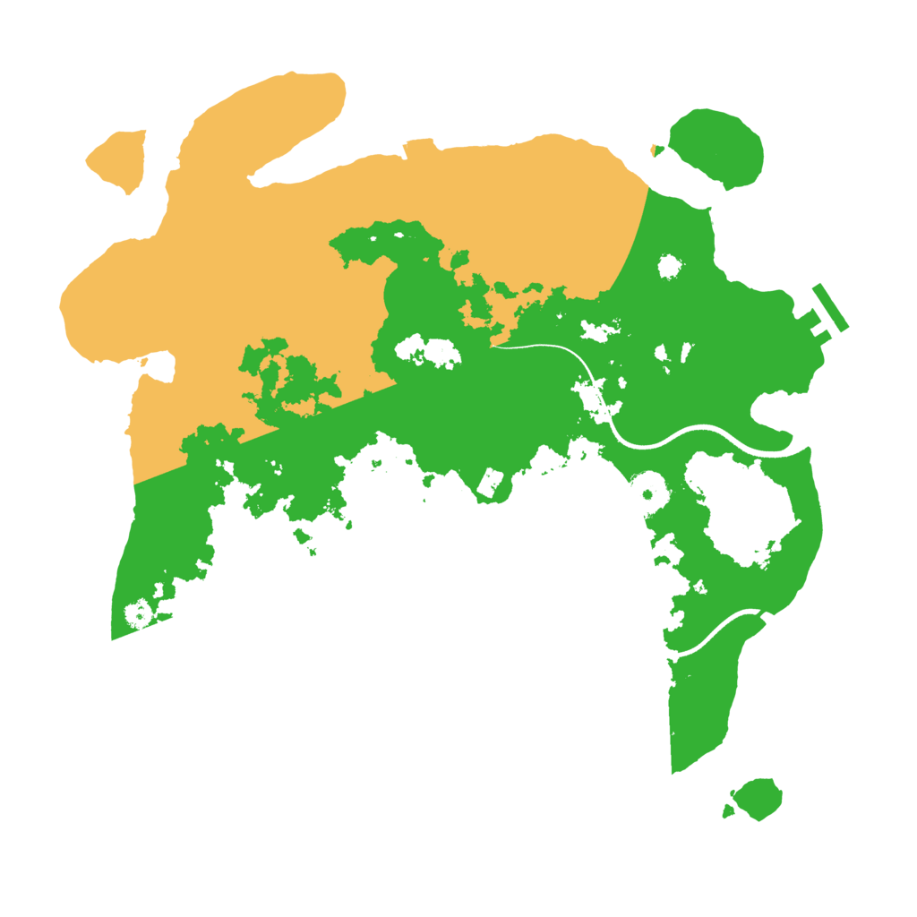 Biome Rust Map: Procedural Map, Size: 3500, Seed: 73118