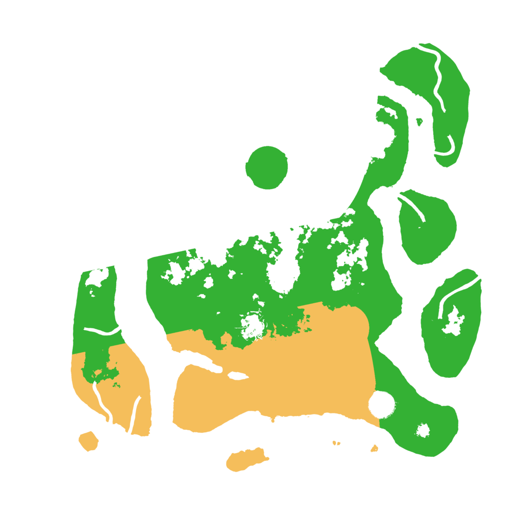 Biome Rust Map: Procedural Map, Size: 3500, Seed: 6158029