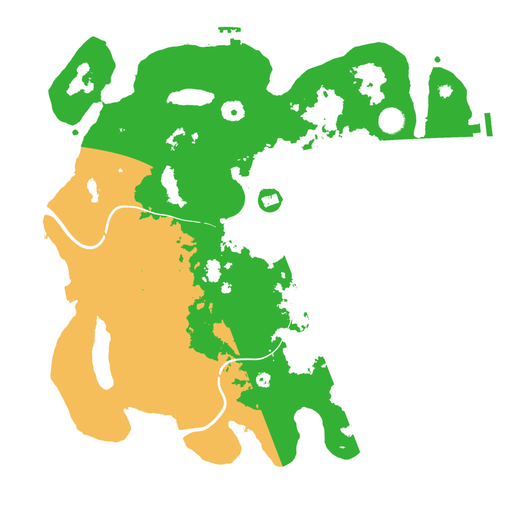 Biome Rust Map: Procedural Map, Size: 3500, Seed: 1992720