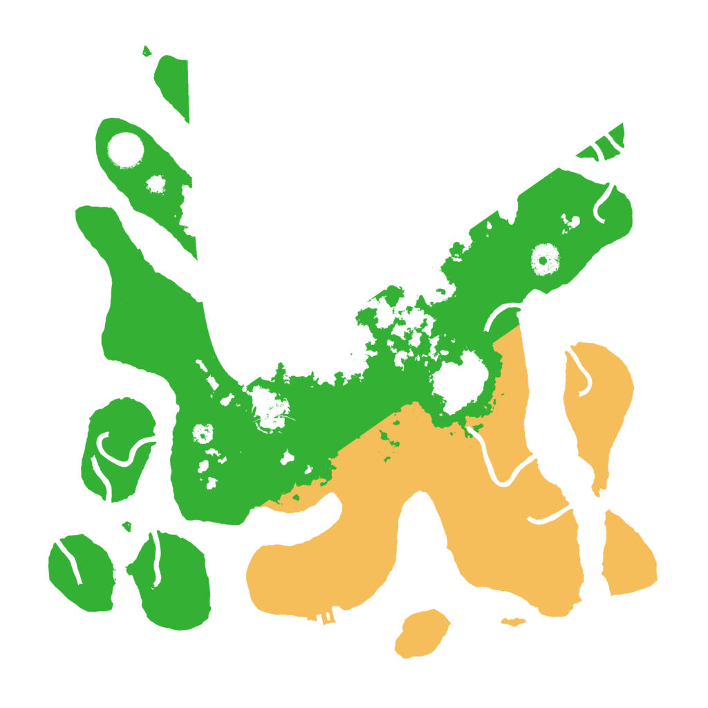 Biome Rust Map: Procedural Map, Size: 3500, Seed: 4803548