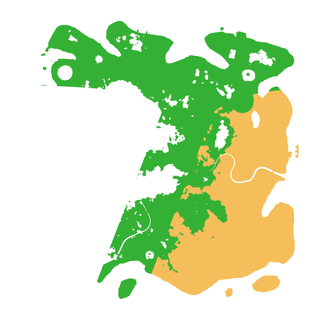 Biome Rust Map: Procedural Map, Size: 3800, Seed: 5255340