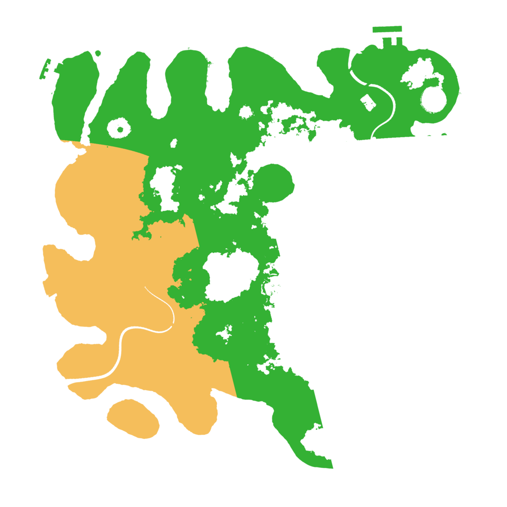 Biome Rust Map: Procedural Map, Size: 3500, Seed: 2077607
