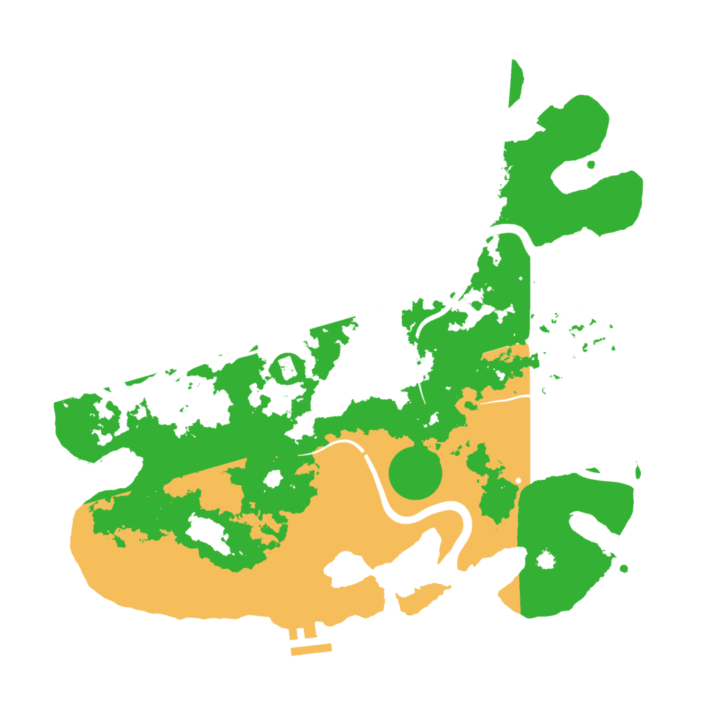 Biome Rust Map: Procedural Map, Size: 3500, Seed: 1777440