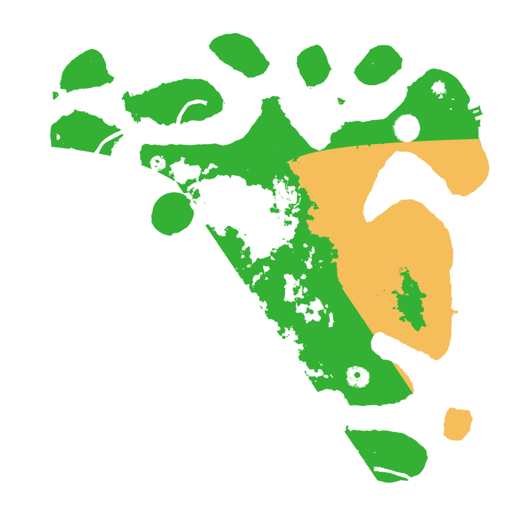 Biome Rust Map: Procedural Map, Size: 3500, Seed: 4947467