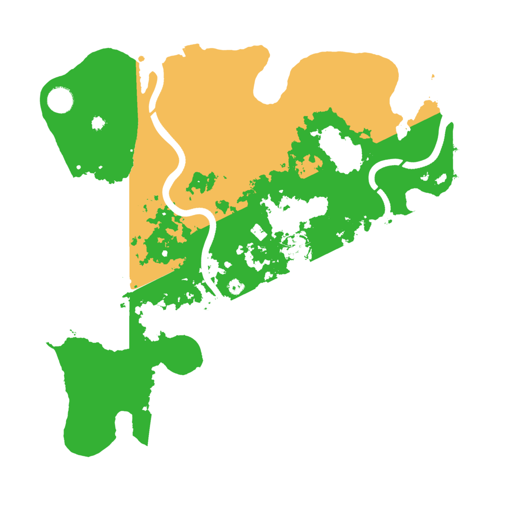 Biome Rust Map: Procedural Map, Size: 3500, Seed: 2410326