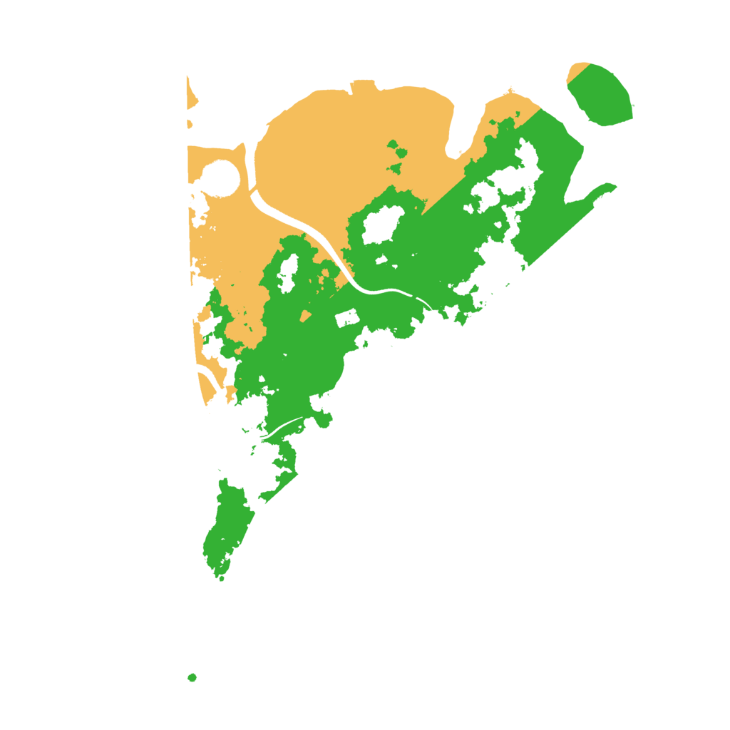 Biome Rust Map: Procedural Map, Size: 3500, Seed: 1419866