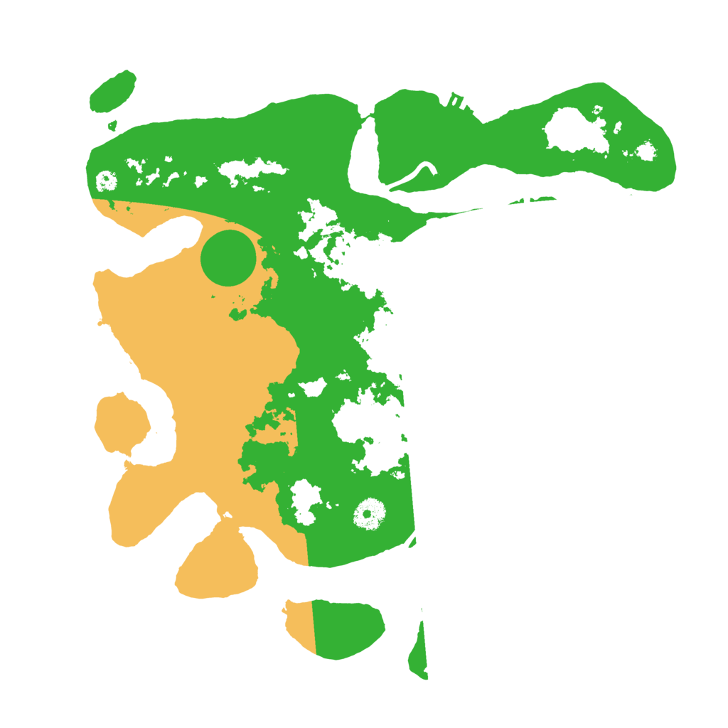 Biome Rust Map: Procedural Map, Size: 3500, Seed: 172197