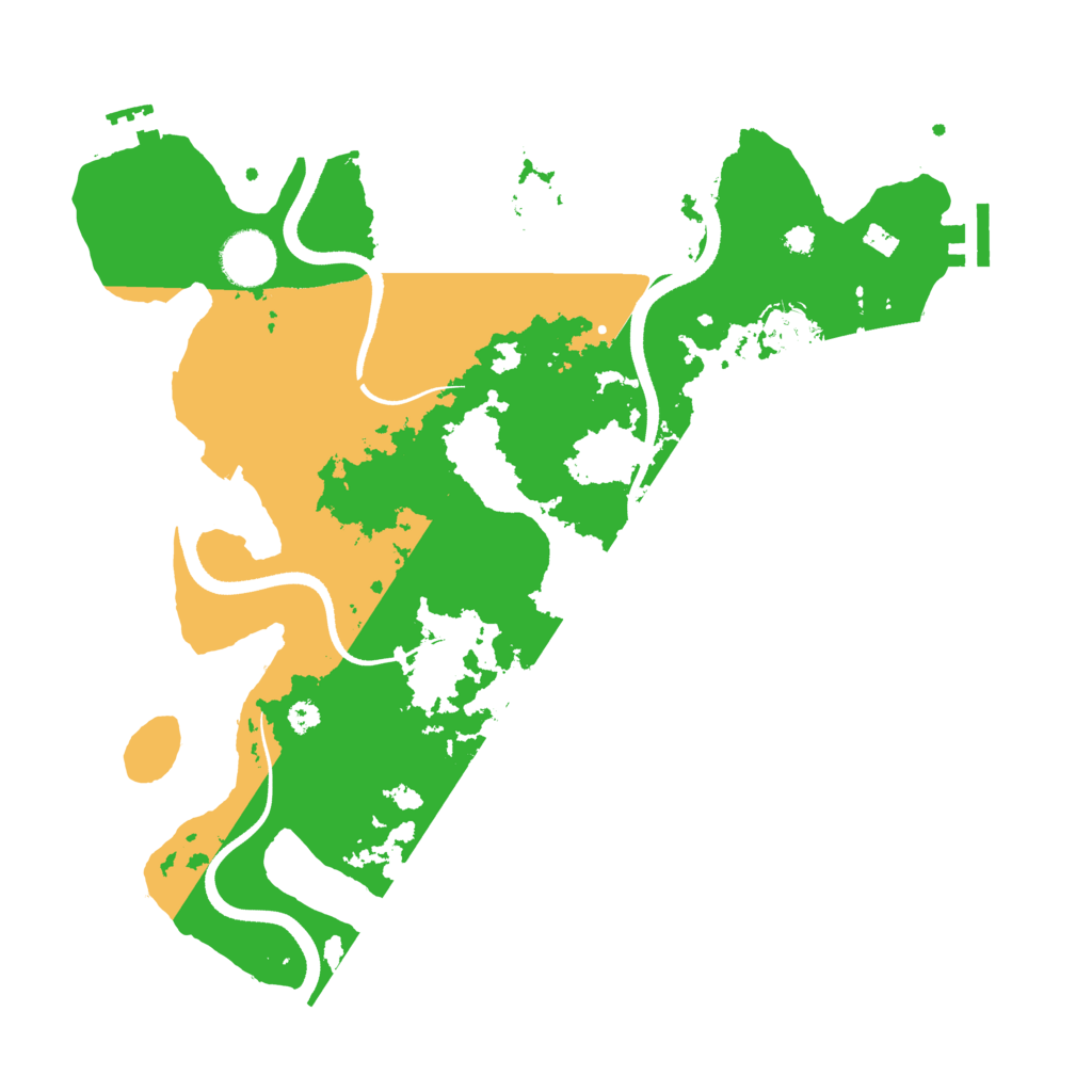 Biome Rust Map: Procedural Map, Size: 3500, Seed: 2037370960