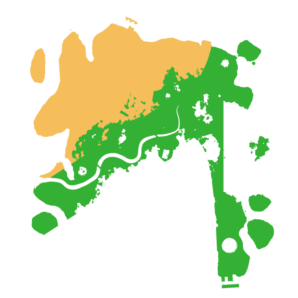 Biome Rust Map: Procedural Map, Size: 3500, Seed: 4782757